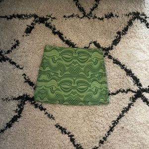 Green Swirly Skirt, Size XL